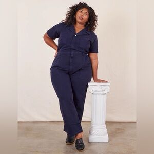 SOLD big bud press navy blue short sleeve jumpsuit